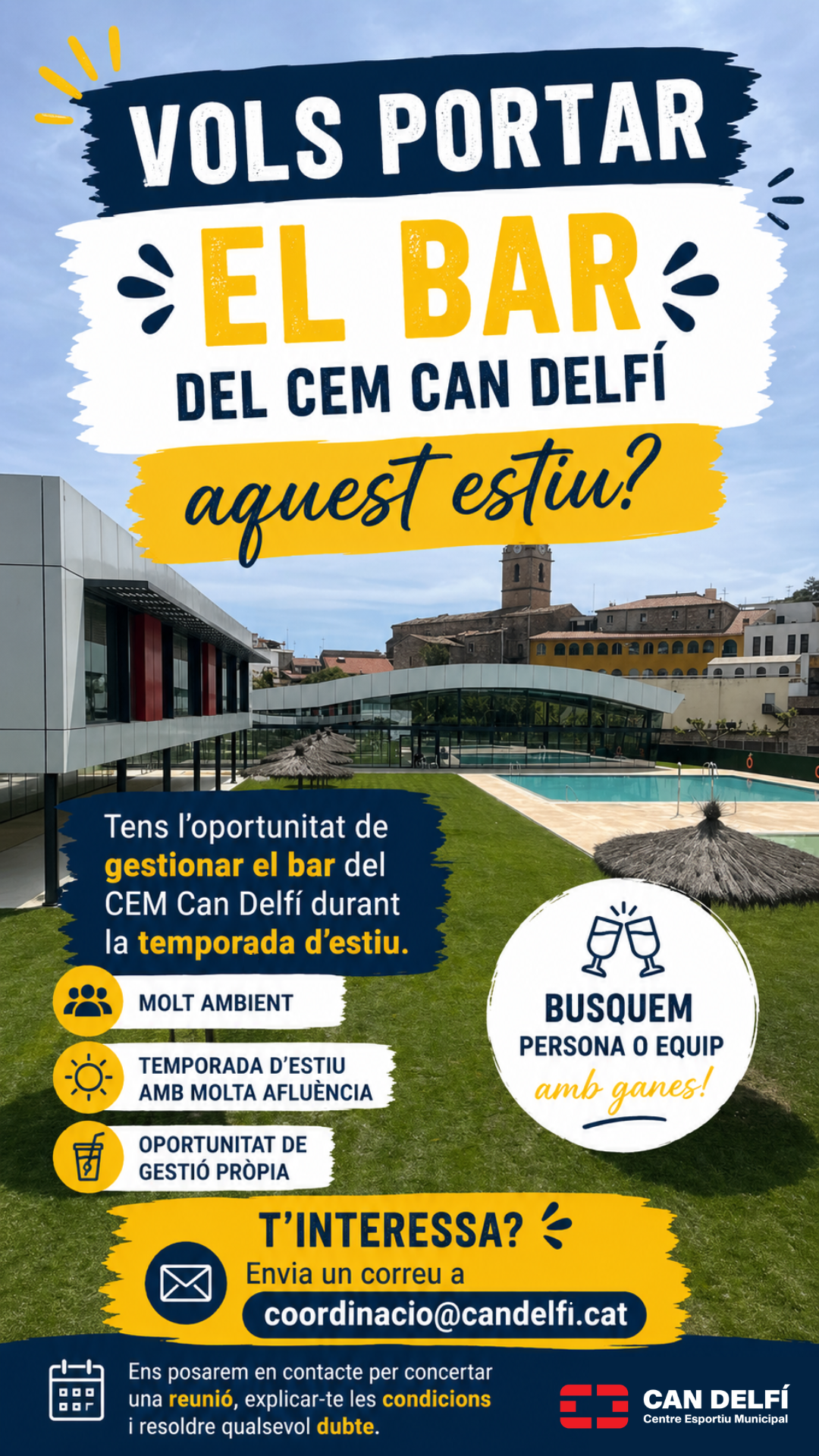 VOLS PORTAR EL BAR DEL CEM AQUQEST ESTIU??